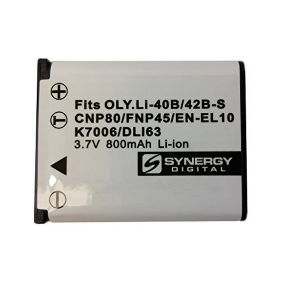 Compatible with Agfa 0 Battery Works with GE D016 Digital Camera, Synergy Digital Camera Battery Li-ion, 3.7V, 660mAh Ultra High Capacity 